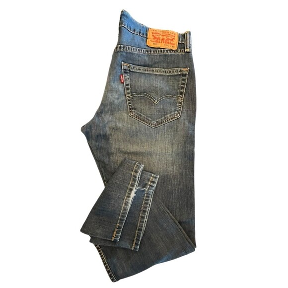 Levi Strauss 559 Jeans Relax Fit Straight Leg Tag Size 30x30 Blue - Picture 8 of 8